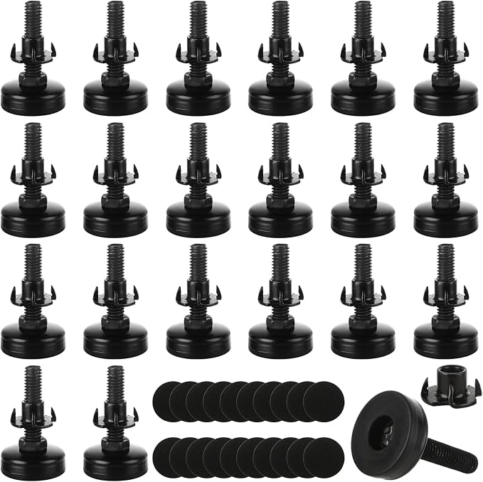 20Pack Adjustable Leveling Feet, 3/8”-16 Thread Heavy Duty Furniture Levelers by LOYORTY