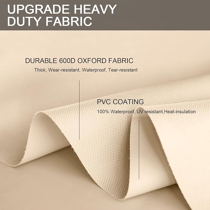 Patio Furniture Set Covers Waterproof Patio Conversation Sets Cover Heavy Duty - Image 3