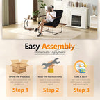 VINGLI 28" Wide Plush Upholstery Sling Modern Accent Chairs Set of 2, Cute - Image 9