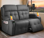 RV Loveseat Recliner Sofa, Massage Wall Hugger Recliners Couch by TiooiiReclinerSofa