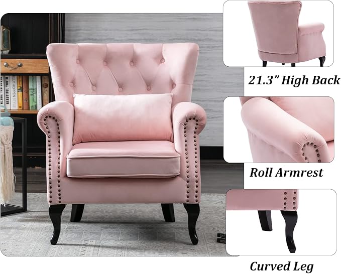 Set of 2 Mid Century Modern Accent Chair - Image 6
