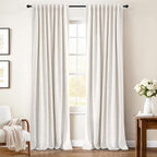 INOVADAY 100% Blackout Linen Curtains by INOVADAY