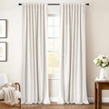 INOVADAY 100% Blackout Curtains 120 Inches Length 2 Panels Set, Back Tab/Rod by INOVADAY
