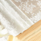 YJ YANJUN Vintage Lace Curtains 108 inches Long 2 Panels Set French Country - Image 5