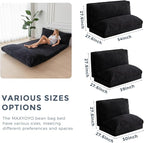 MAXYOYO Folding Sofa Bed, Extra Thick and Long Floor Sofa Convertible Sleeper - Image 2