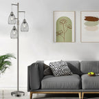 Nintiue Dimmable Floor Lamp, 3 x 800LM LED Edison Bulbs Included, Industrial - Image 6