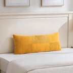 Fancy Homi Set of 2 Gold Yellow Boho Long Lumbar Body Decorative Throw Pillow - Image 6