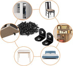 40 Pcs L Bracket Stainless Steel Corner Brace Sets, 90 Degree Right Angle - Image 6