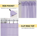Lavender Sheer Curtains 54 Inches Long 2 Panels - Image 4