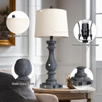 Cinkeda 29" Tall Farmhouse Table Lamp - Image 7