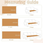 Dog Couch Cover for Sofa 100% Waterproof Faux Linen Sofa Covers for 3 Cushion - Image 6