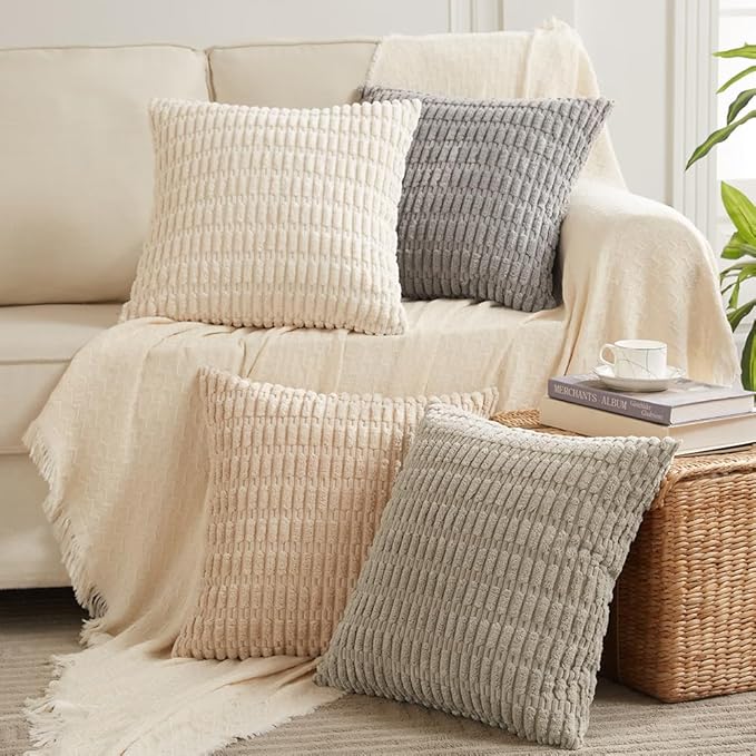 Fancy Homi 4 Packs Decorative Throw Pillow Covers - Image 8