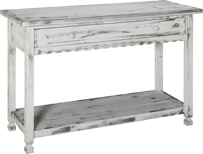 Alaterre Furniture Rustic Country Cottage Console Table - Image 9