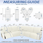 Arfntevss Recliner Sectional Couch Covers 1OO% Waterproof L Shape Sofa Cover - Image 2