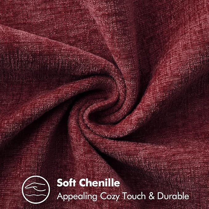 MIULEE Decorative Couch Throw Pillow Covers 18x18 Inch Burgundy Red 2 Pack | - Image 7