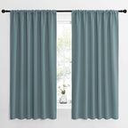NICETOWN Greyish Blue Blackout Curtains Panels by NICETOWN