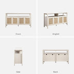 SICOTAS Rattan TV Stand for Television up to 120" - Image 9
