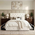 Allewie Upholstered Full Size Platform Bed Frame - Image 3