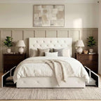 Allewie Upholstered Queen Size Platform Bed Frame - Image 3