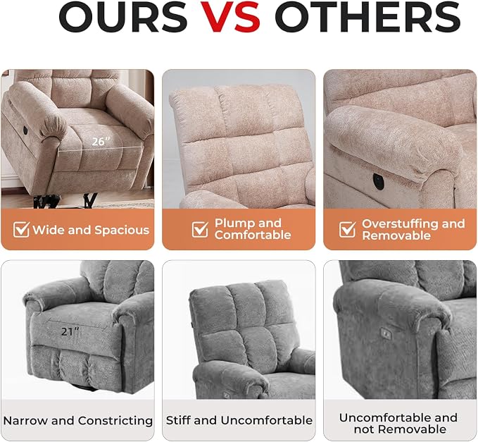 Oversized Power Lift Recliner Chair - Image 6