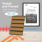 Art3d 4 Pack 47.2 x 23.6in. Wood Slat Acoustic Panels - Image 4