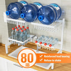 YKLSLH Over Sink Dish Drying Rack, Expandable Large Drying Rack, Suitable - Image 4