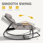 DWVO Outdoor Rocking Chair, Over-Sized Patio Rocking Chair - Image 4