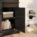 63" Farmhouse TV Stand with Fireplace - Image 3