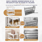 SAN HE Bamboo Shoe Rack 5Tier- Vertical White Shoe Rack - Image 5