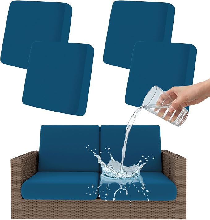 Smiry Waterproof Patio Cushion Covers, Stretch Outdoor Furniture Covers | Couch by Smiry