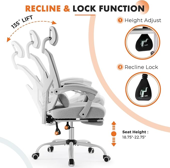 Sweetcrispy Office Computer Desk Chair - Image 6