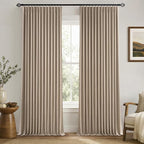 MIULEE Copper Brown Pinch Pleated 100% Blackout Curtains 40x102 Inches | Room by MIULEE