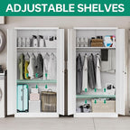 Letaya Metal Wardrobe Cabinets - Image 6