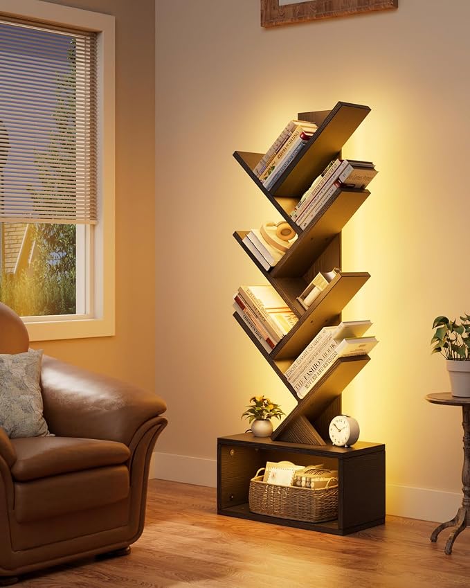 Evermagin 6 Tier Tree Bookshelf - Image 3