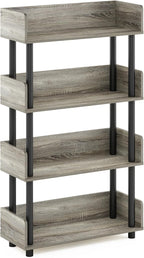Furinno TURN-N-TUBE 4-Tier Display Shelf, Storage Shelves, Book Shelf, Open - Image 5