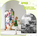 NomNest Stuffed Animal Storage Zoo, Large Metal Plushies Organizer, Heavy Duty - Image 4