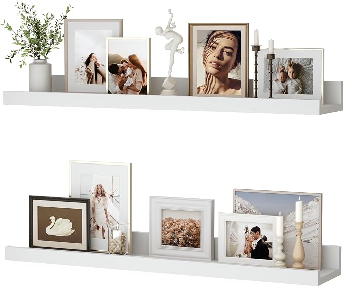 Floating Shelves for Wall, 24 inch Wood Floating Shelves Set of 2, Picture by Unknown