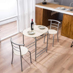 VINGLI 3 Piece Dining Set, Small Kitchen Table Set - Image 2