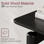 AQIMUELE Wood Console Table Black Entryway Table, Thin Console Table, Sofa - Image 4
