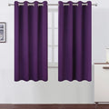 Blackout Curtains 52 x 63 inch/Purple Curtains Set of 2 Panels/Thermal by Lemomo
