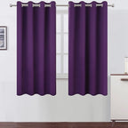 Blackout Curtains 52 x 63 inch/Purple Curtains Set of 2 Panels/Thermal by Lemomo