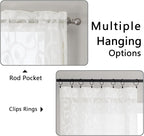 Furman Ivory Sheer Curtains 96 inches Long - Image 4