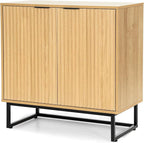 EYYTHUNG Fluted Cabinet with Storage, Sideboard Buffet Cabinet with Adjustable by EYYTHUNG