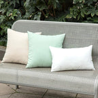 MIULEE Pack of 2 Decorative Outdoor Solid Waterproof Throw Pillow Covers Faux - Image 5