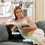 Boneless Sectional Couch, No Assembly Required, 152.7” U Shaped Modular Cloud - Image 4