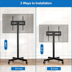 Mobile TV Cart Rolling TV Stand - Image 3