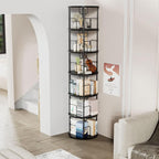 ALLSTAND 6 Tier Rotating Bookshelf, 360 ° Display Stackable Spinning Bookshelf - Image 4