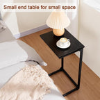 AMHANCIBLE C Shaped End Tables Set of 2, Couch Side Tables that Slide Under Sofa - Image 8