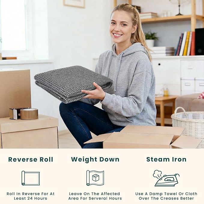 KOZYFLY 3x6 Washable Runner Rug, Non Slip Wide Runners - Image 5