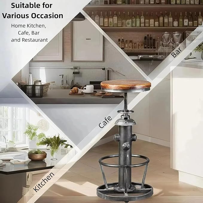 Industrial Modern 3-Piece Bar Table Set - Image 5